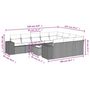 Voir la diapositive 4 : VIDAXL Salon de jardin 11 pcs avec coussins beige resine tressee