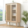 Voir la diapositive 4 : MERAX Buffet 2 porte(s) 0 tiroir(s) - 60 cm naturel panneau de particules