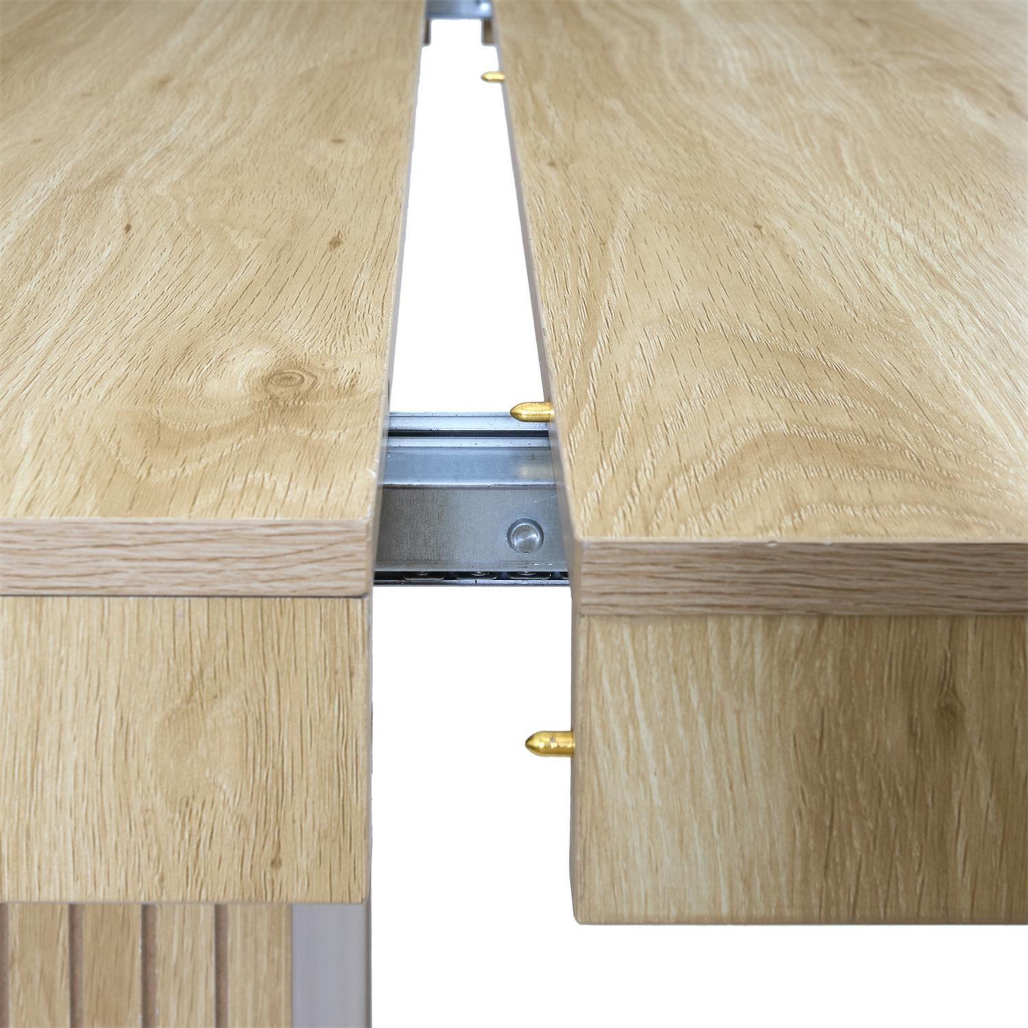 Voir la diapositive 5 : The Home Deco Factory Console table extensible 2 à 10 places saulk - beige