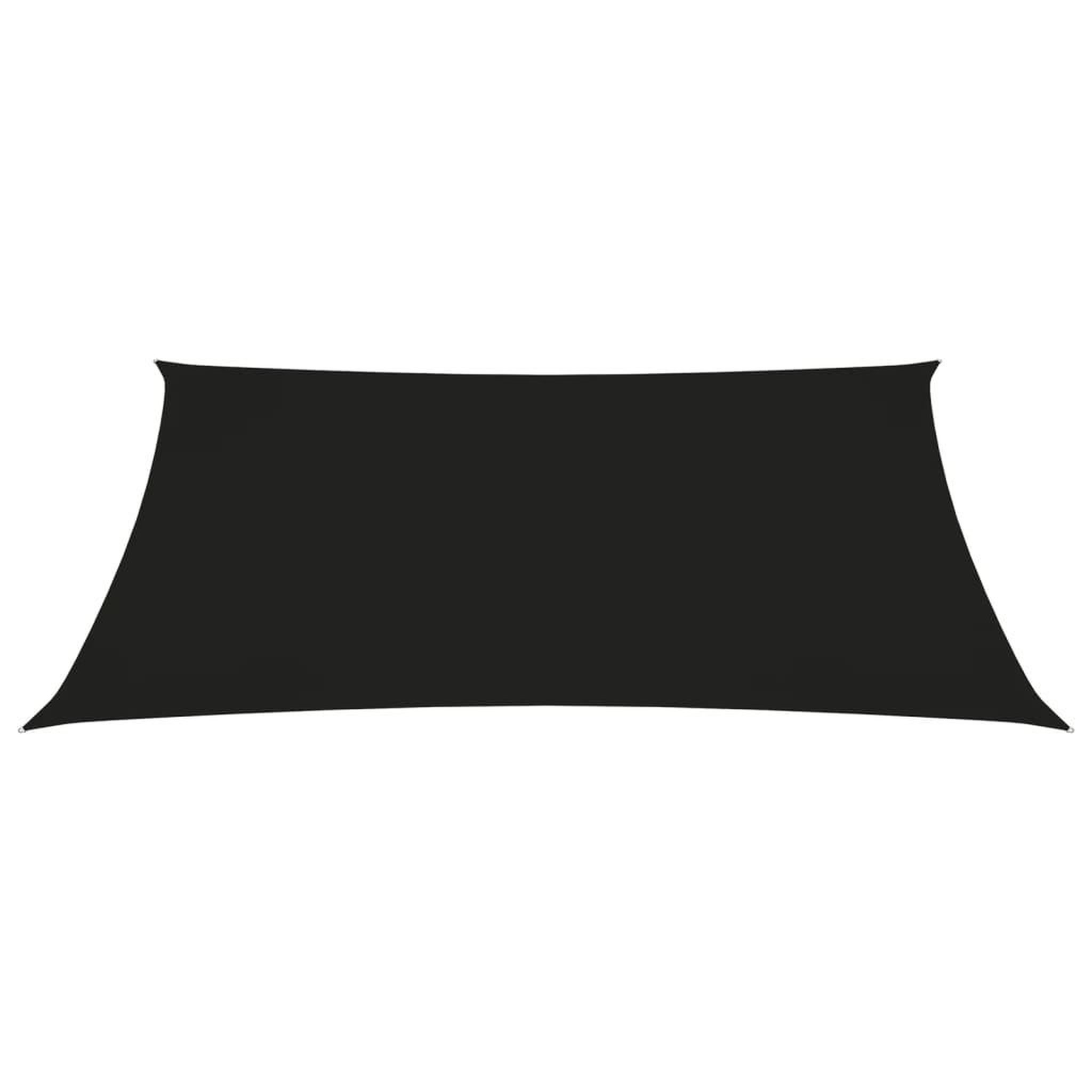 Voir la diapositive 2 : VIDAXL Voile de parasol Tissu Oxford trapeze 3/5x4 m Noir