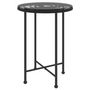 Voir la diapositive 2 : VIDAXL Table de salle a manger Noir Ø55 cm Verre trempe et acier
