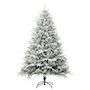 Voir la diapositive 2 : VIDAXL Sapin de Noël artificiel a flocons de neige Vert 180 cm PVC/PE