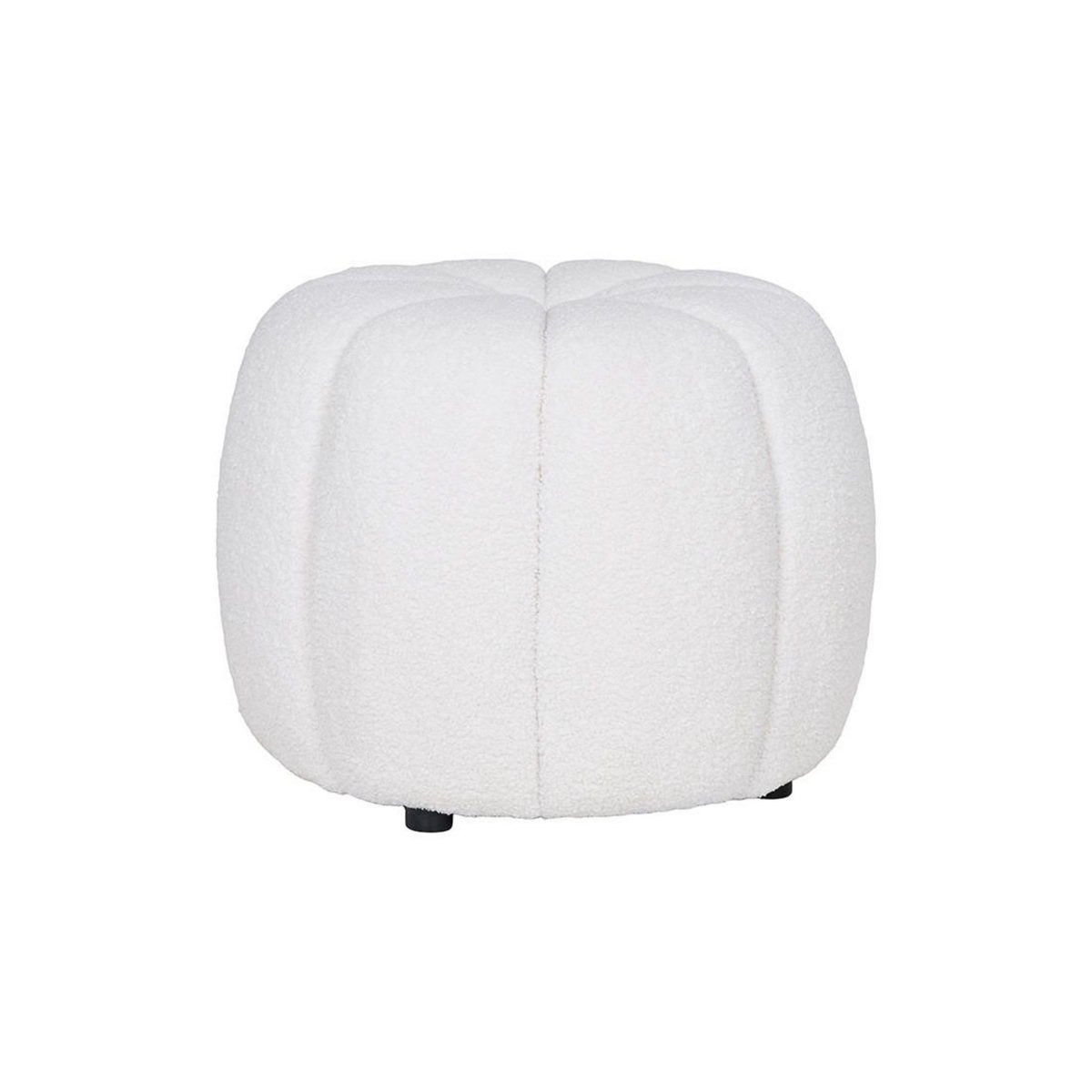 LISA DESIGN Helda - pouf - en tissu bouclette
