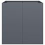 Voir la diapositive 4 : VIDAXL Jardiniere anthracite 80x80x80 cm acier