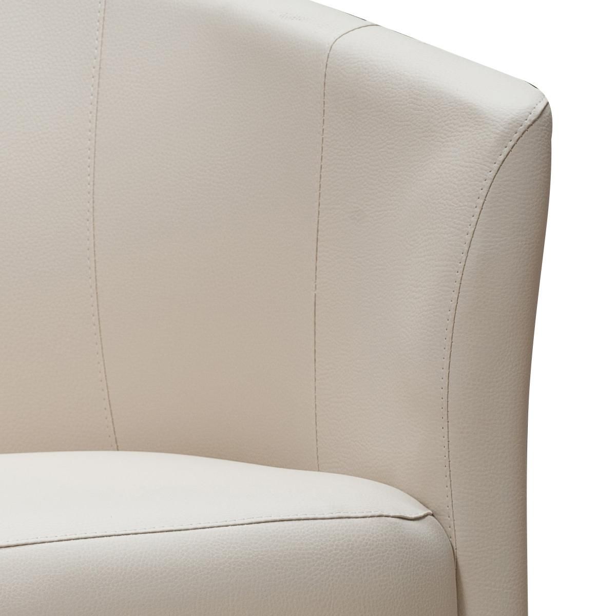 Fauteuil cabriolet + Pouf ROMA