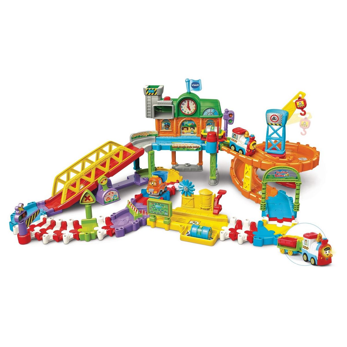 VTECH Maxi circuit train twist + Benjamin train malin - Tchou tchou bolides