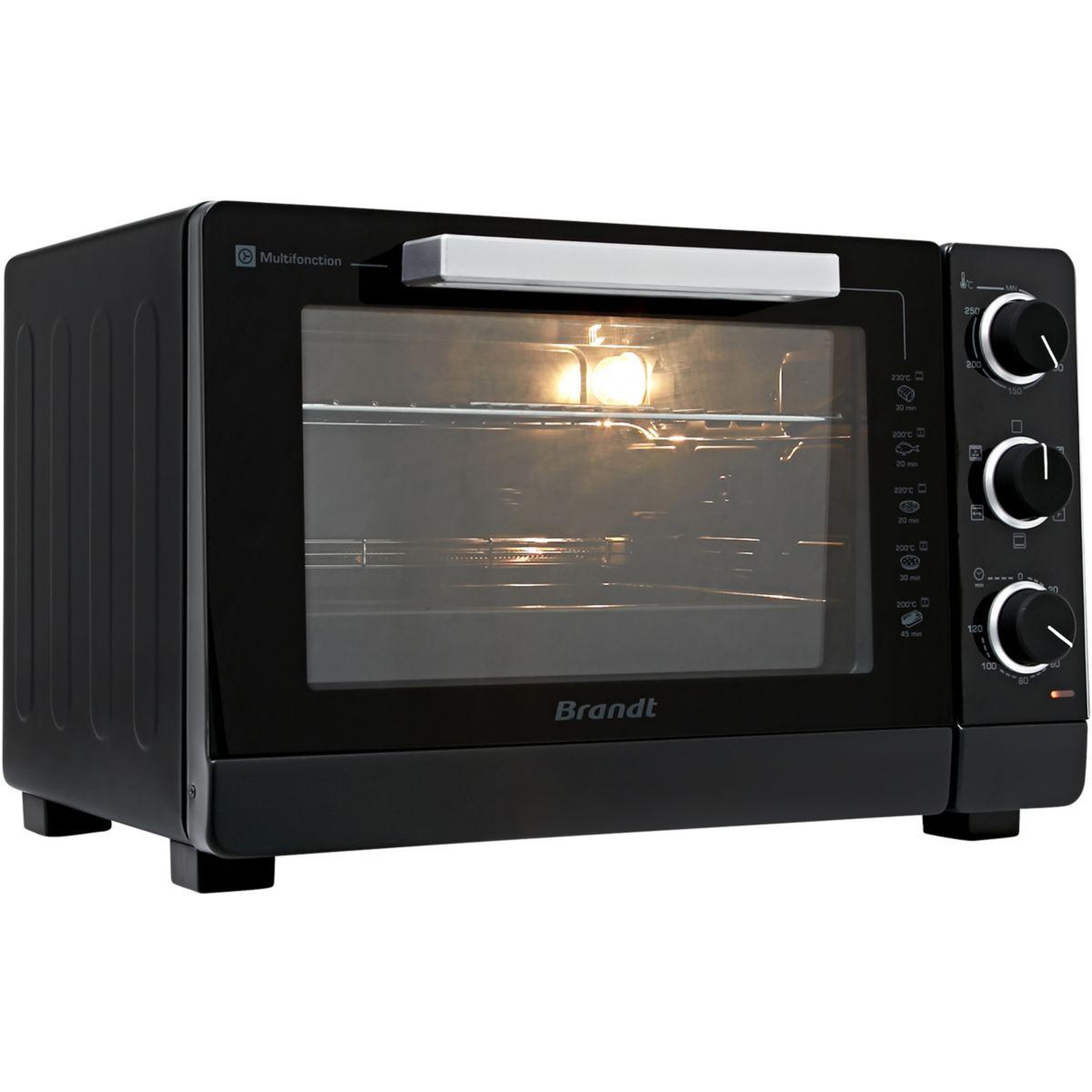 Voir la diapositive 2 : BRANDT Mini four FC405MB noir