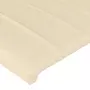 VIDAXL Tete de lit avec oreilles Creme 203x23x118/128 cm Tissu