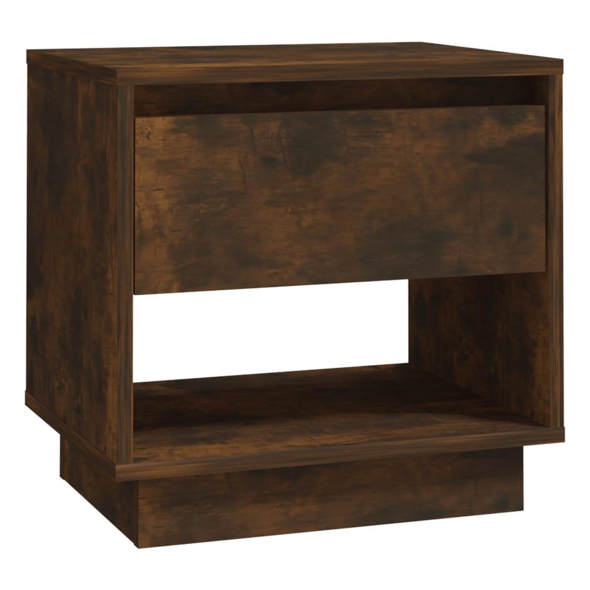 Voir la diapositive 2 : VIDAXL Table de chevet Chene fume 45x34x44 cm Bois d'ingenierie