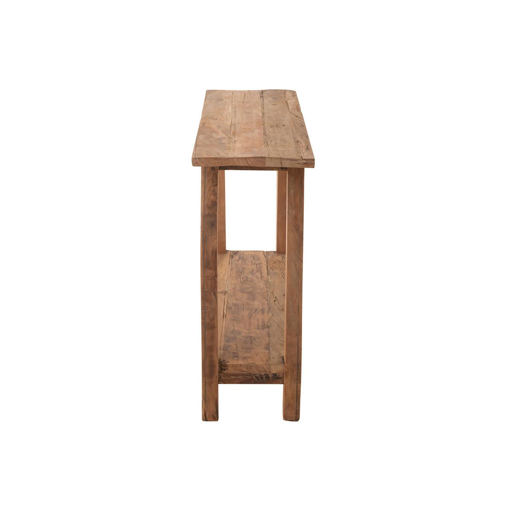 Voir la diapositive 3 : J-LINE Console en bois recyclé  matilda  120cm naturel