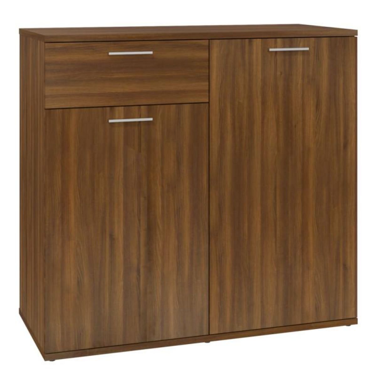 VIDAXL Buffet Chêne marron 80x36x75 cm Bois d ingénierie