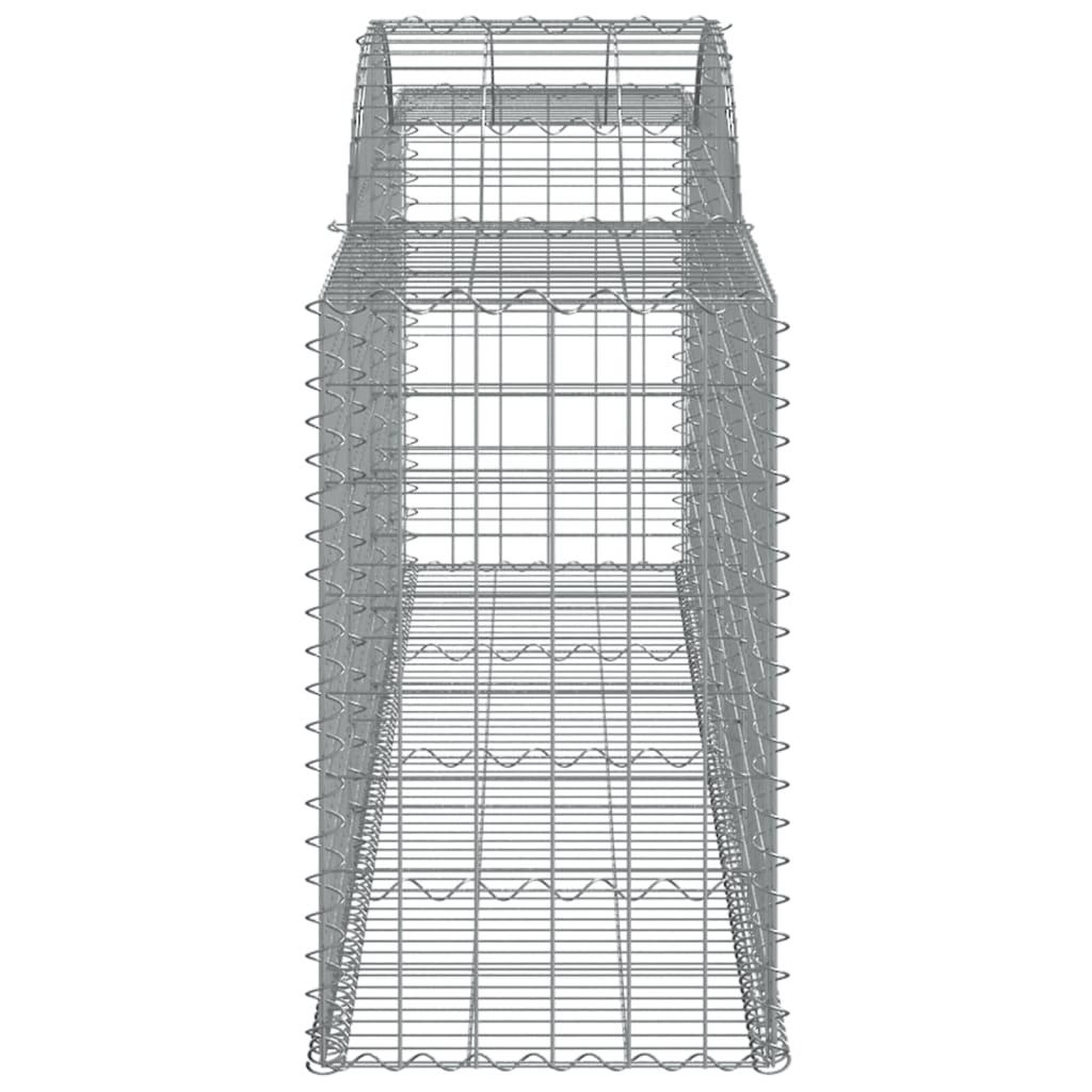 Voir la diapositive 5 : VIDAXL Paniers a gabions arques 20 pcs 300x50x80/100 cm fer galvanise
