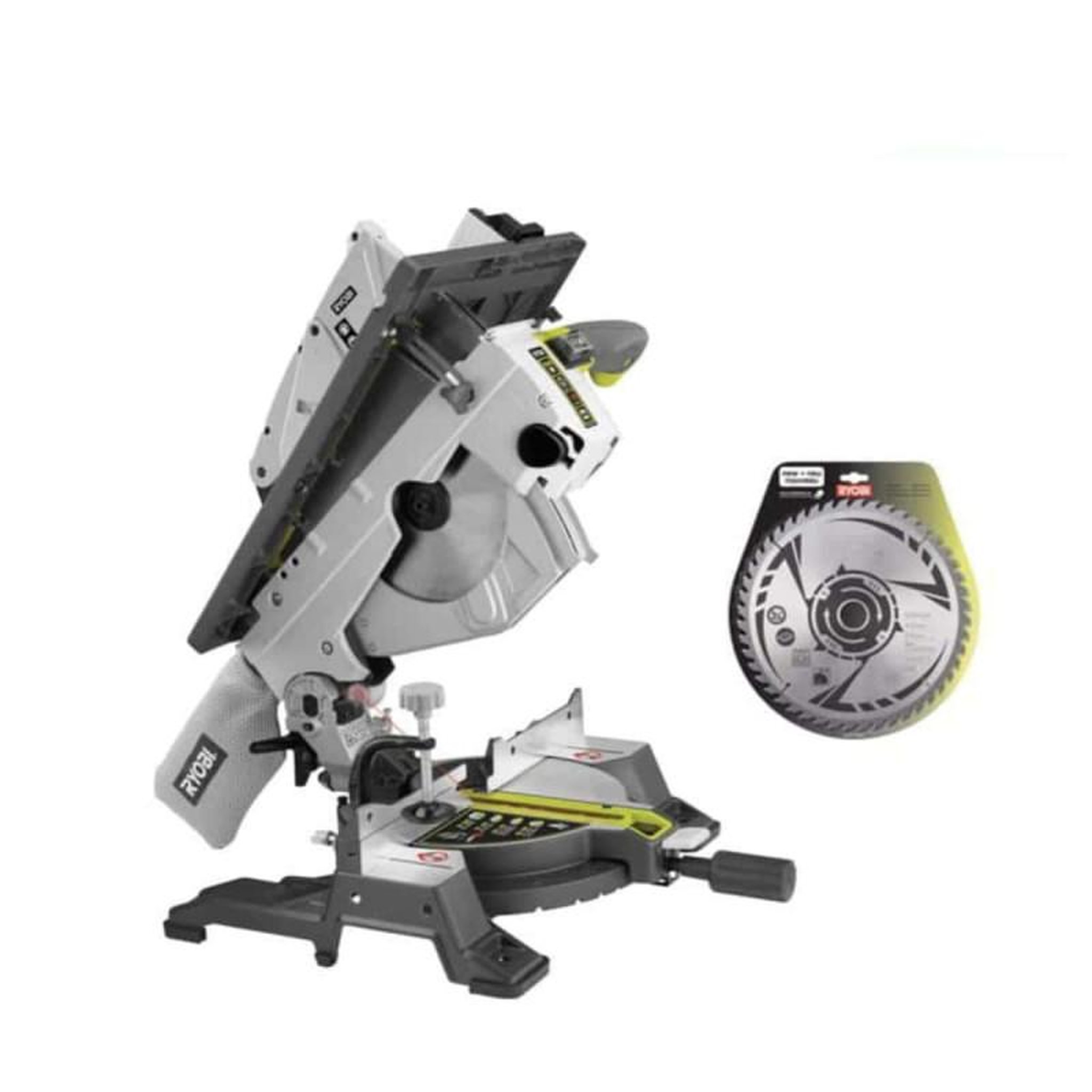 Ryobi Pack RYOBI scie sur table et onglet électrique 1800W 254mm RTMS1800-G - lame carbure pour scies à c
