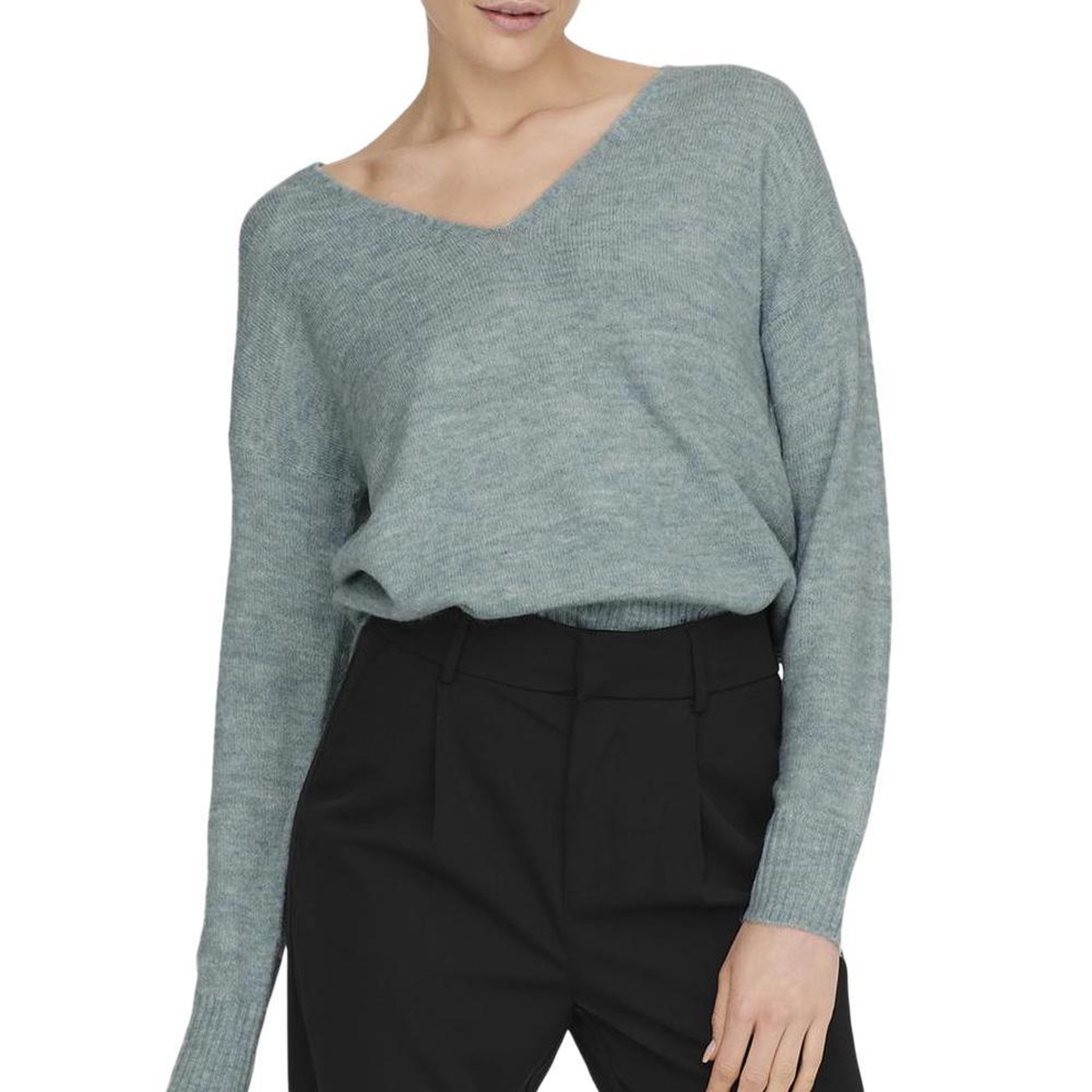 JACQUELINE DE YONG Pull Bleu Femme JDY Elanora. Coloris disponibles : Bleu