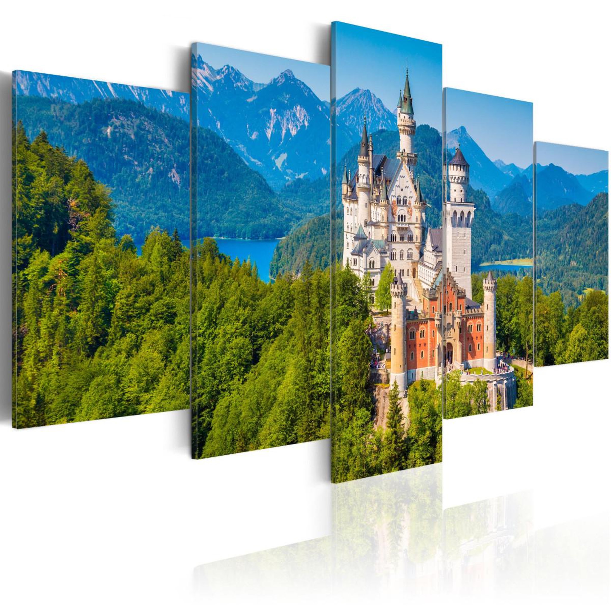 Paris Prix Tableau imprimé  neuschwanstein castle. Coloris disponibles : Multicolore