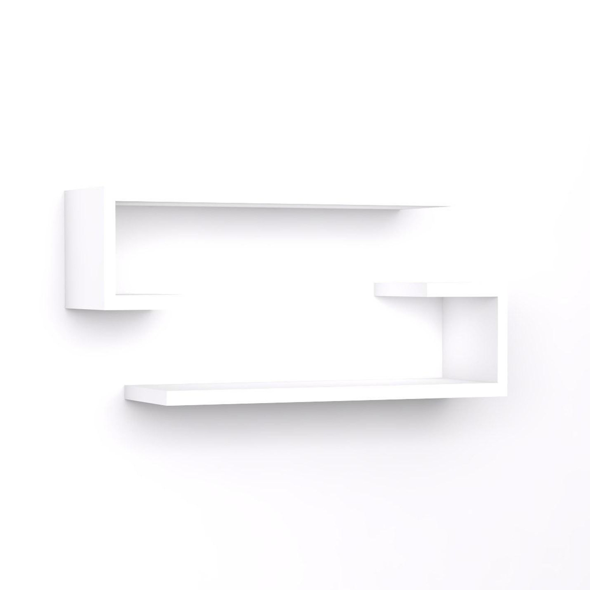 Habitat et Jardin Étagère murale en bois  eldo  - 60 x 19 x 15 cm - blanc