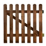 CENTRALE BRICO Portillon battant Mustang, l.100 x H.100 cm, marron