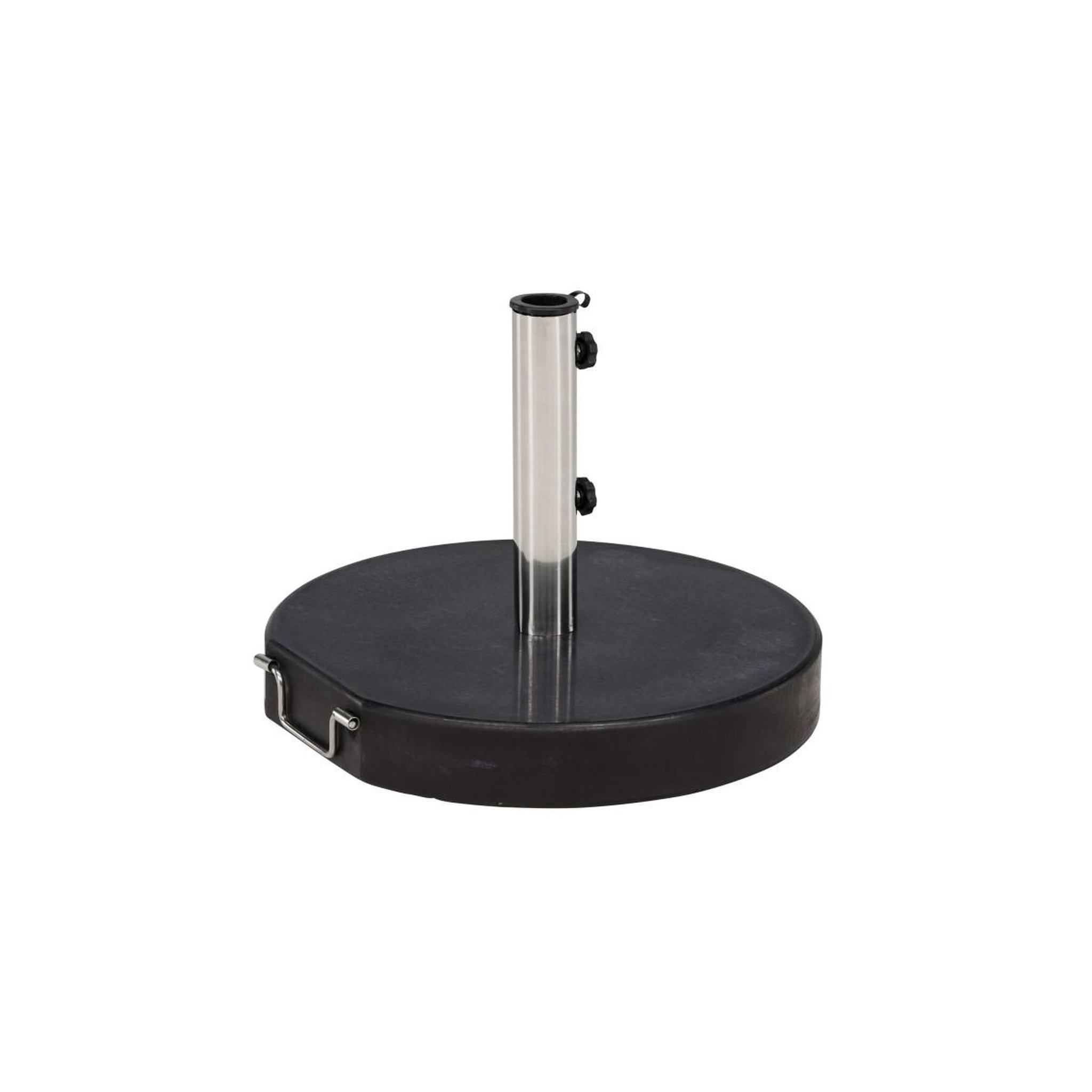 Voir la diapositive 6 : Paris Prix Pied de Parasol Rond en Granite  Stathera  50cm Gris