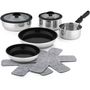 Voir la diapositive 1 : ESSENTIEL B Batterie de cuisine 10 pcs revetement sain - Sans PFAS