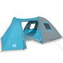 Voir la diapositive 2 : VIDAXL Tente familiale a dome 6 personnes bleu impermeable