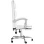 Voir la diapositive 4 : VIDAXL Fauteuil inclinable de bureau Blanc Similicuir