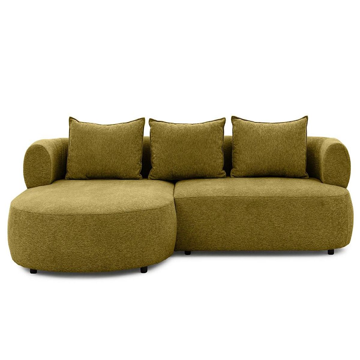 LISA DESIGN Angela - canapé d'angle gauche 4 places en velours texturé