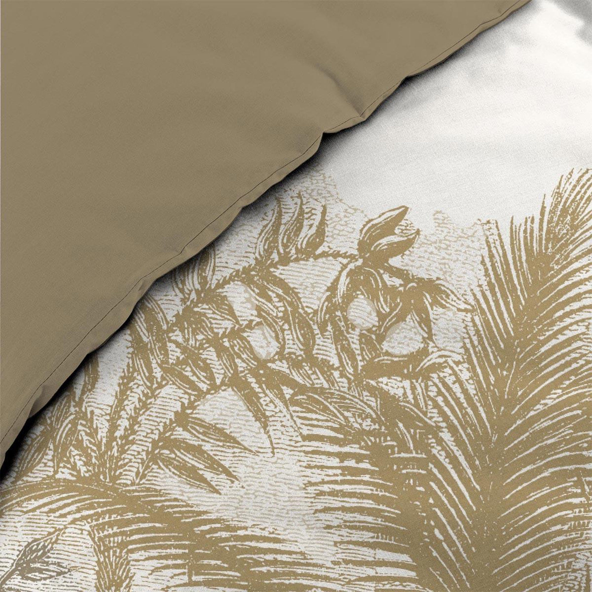 Voir la diapositive 4 : Douceur d'Intérieur Parure de lit 3 pièces  cocoty  260x240cm naturel