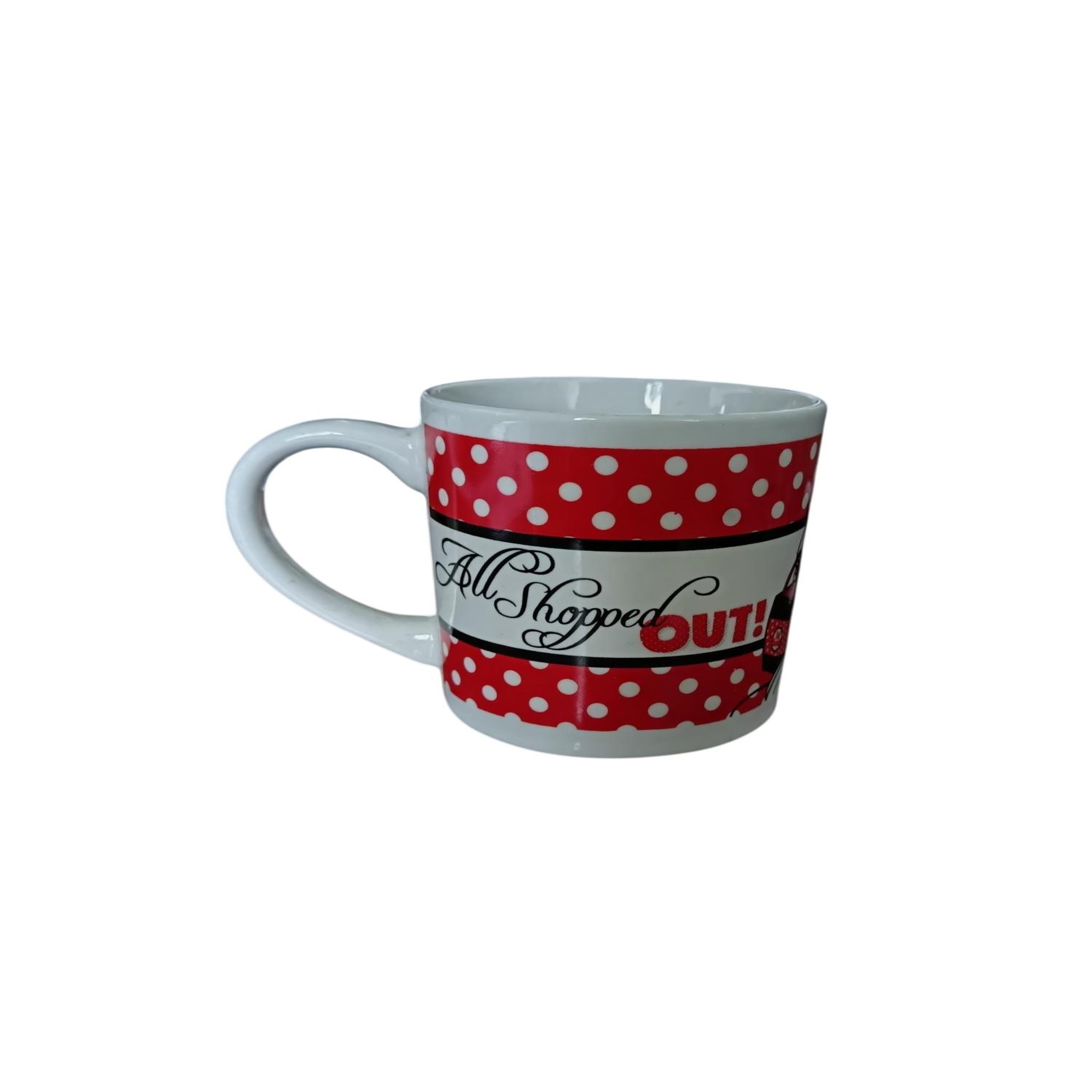 Voir la diapositive 4 : Eden Mug en céramique décoré minnie mouse shopping 8 cm