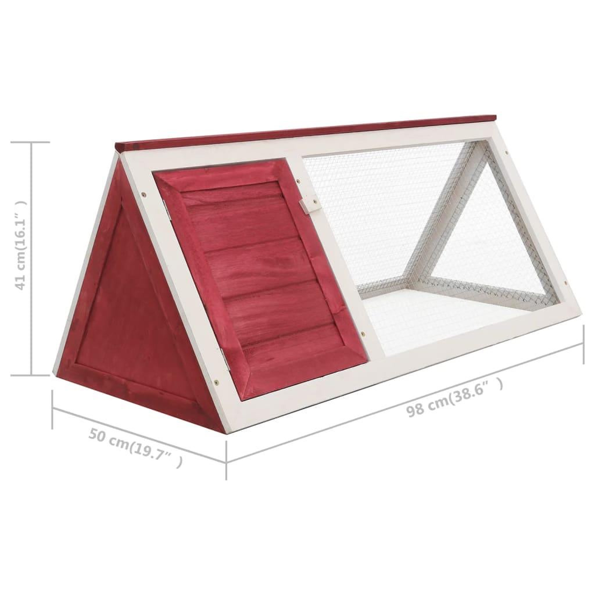 Voir la diapositive 6 : VIDAXL Clapier Rouge Bois