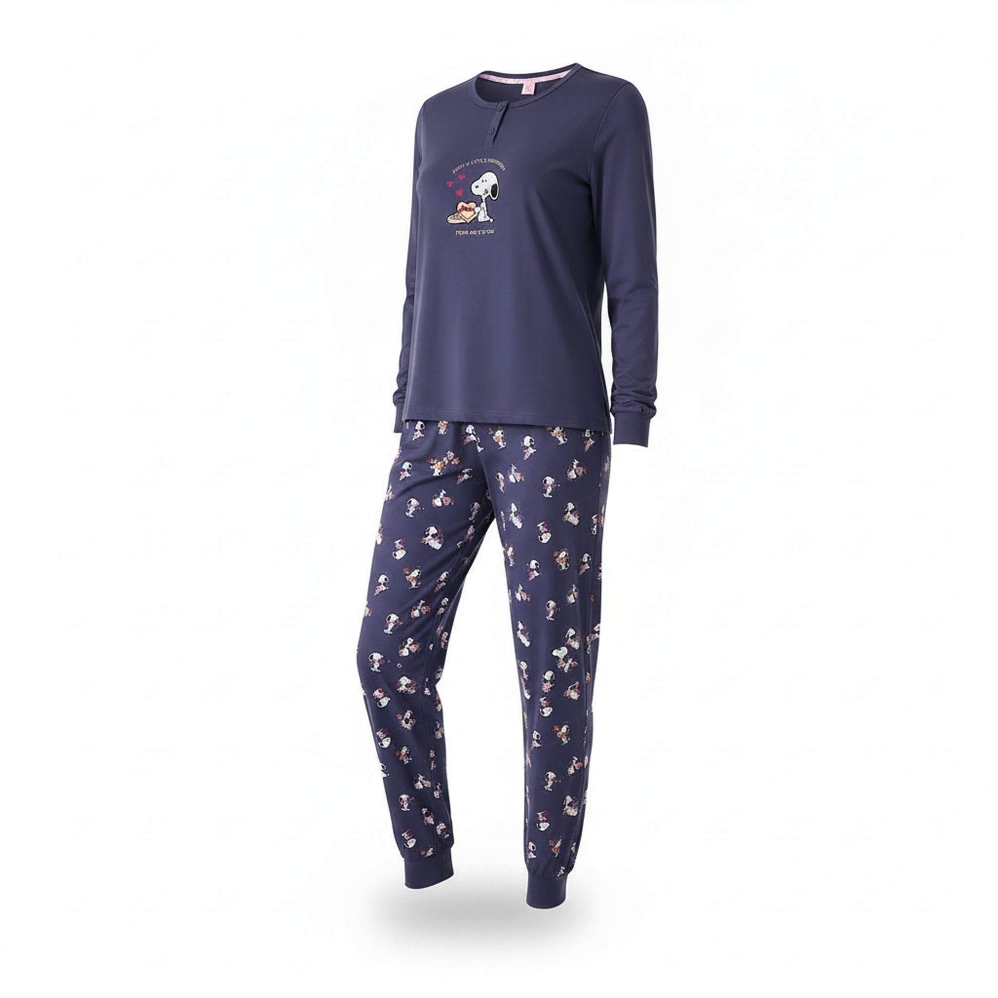 Voir la diapositive 1 : OZABI Ozabi ensemble pyjama femme léger broderie motif fantaisie