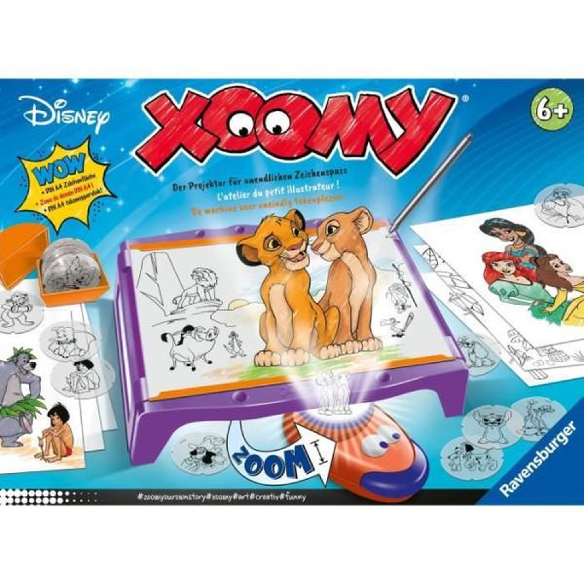 Voir la diapositive 5 : RAVENSBURGER Xoomy maxi disney, table a dessiner, dessin, mixte, activité créative, des 6 ans, 23946, ravensburger