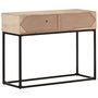Voir la diapositive 4 : VIDAXL Table console 100x35x76 cm Bois de manguier et canne naturelle