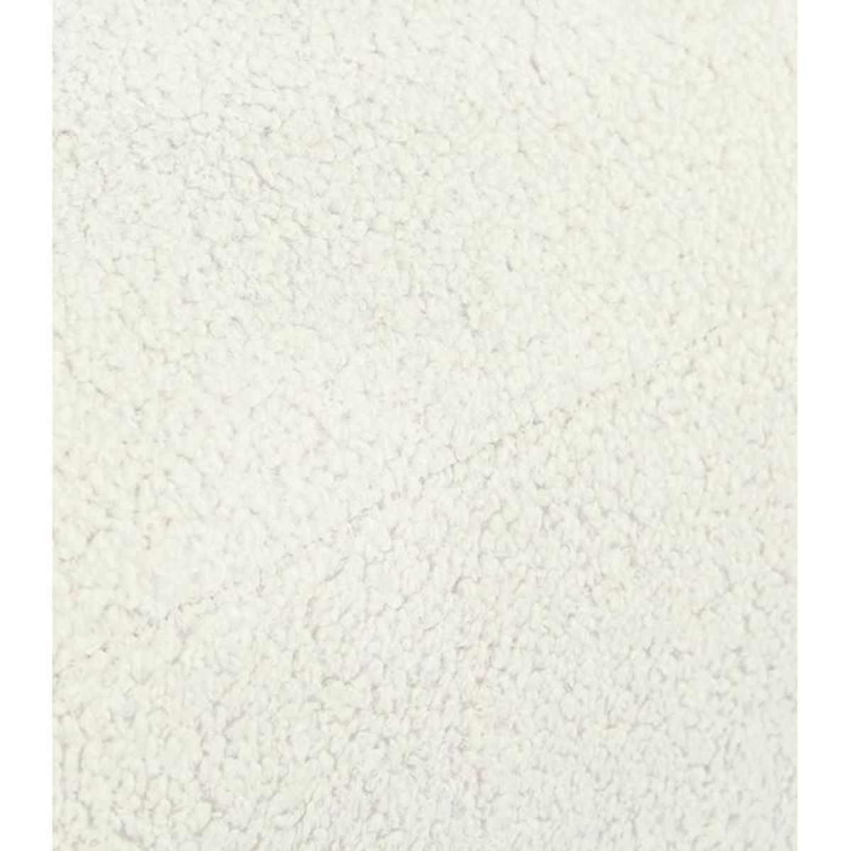 Paris Prix Pouf en Tissu Bouclé  Mark  47cm Beige