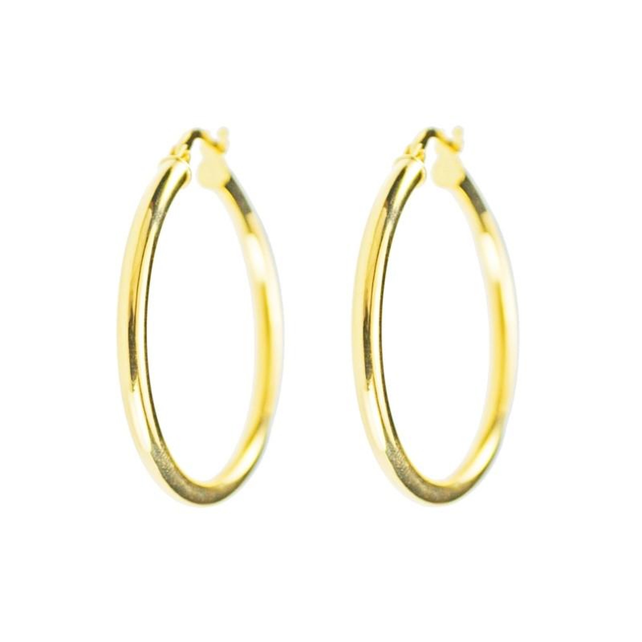 L'ATELIER D'AZUR Boucles d'Oreilles Créoles Or 18 Carats 750/000 Jaune - 2.5cm