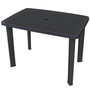 Voir la diapositive 1 : VIDAXL Table de jardin Anthracite 101 x 68 x 72 cm Plastique
