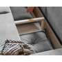 Voir la diapositive 3 : BEST MOBILIER Lena - canapé panoramique d'angle gauche 7 places - convertible avec coffre - en velours côtelé