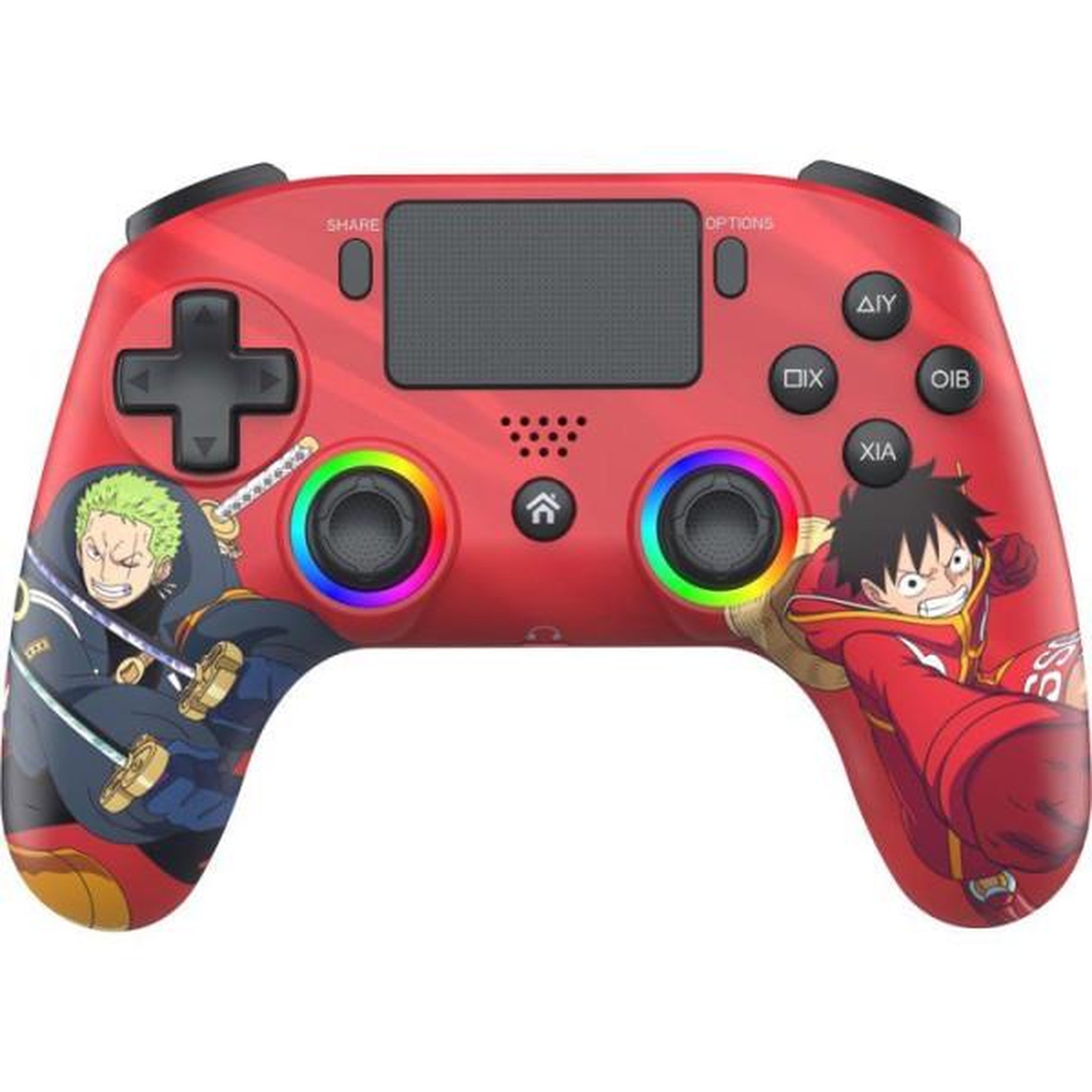 Subsonic Manette sans fil - PS4 / PC - One Piece Luffy vs Zoro - Bluetooth - Noir - SUBSONIC
