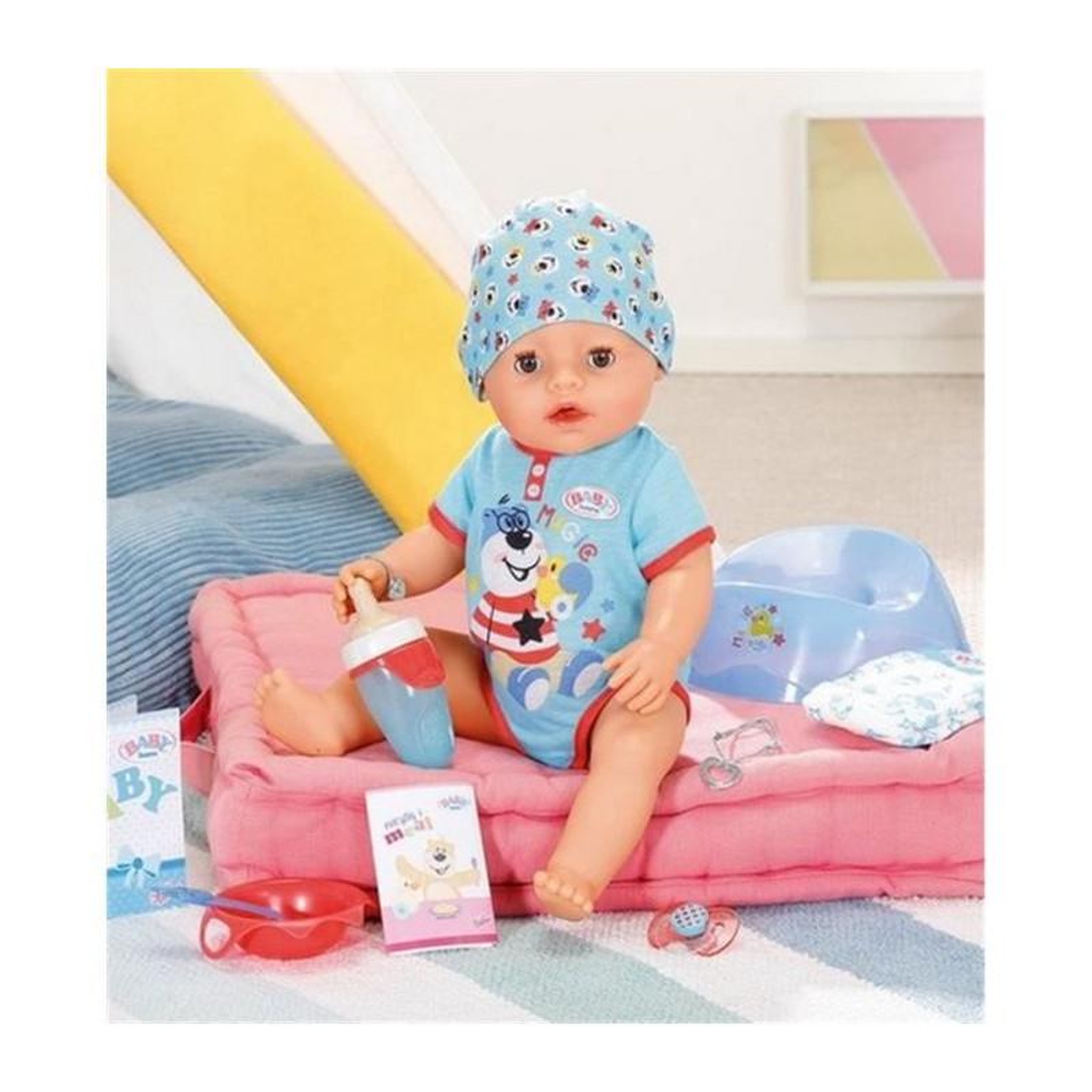 Little Tikes Poupée Baby Born Magic Boy 43cm - Zapf Creation - Yeux qui s'ouvrent et se ferment - Accessoires inclus
