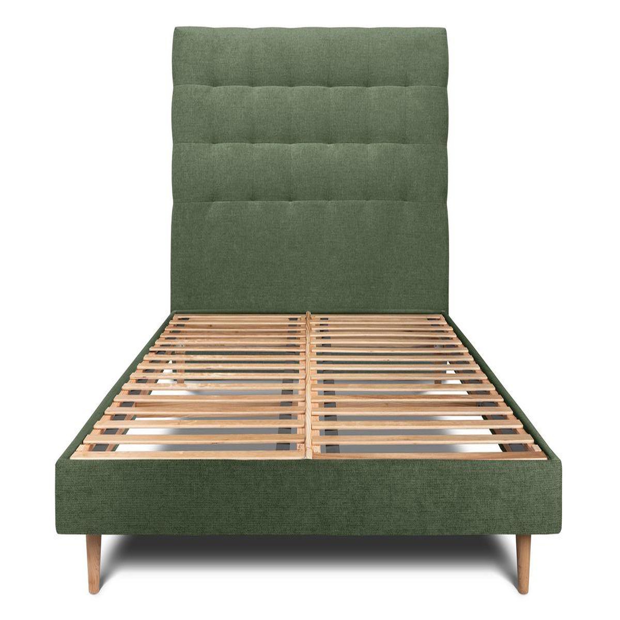 Voir la diapositive 1 : Sommeil de Plomb Lit avec tête de lit capitonnée tissu et sommier kit - Hauteur totale : 29cm