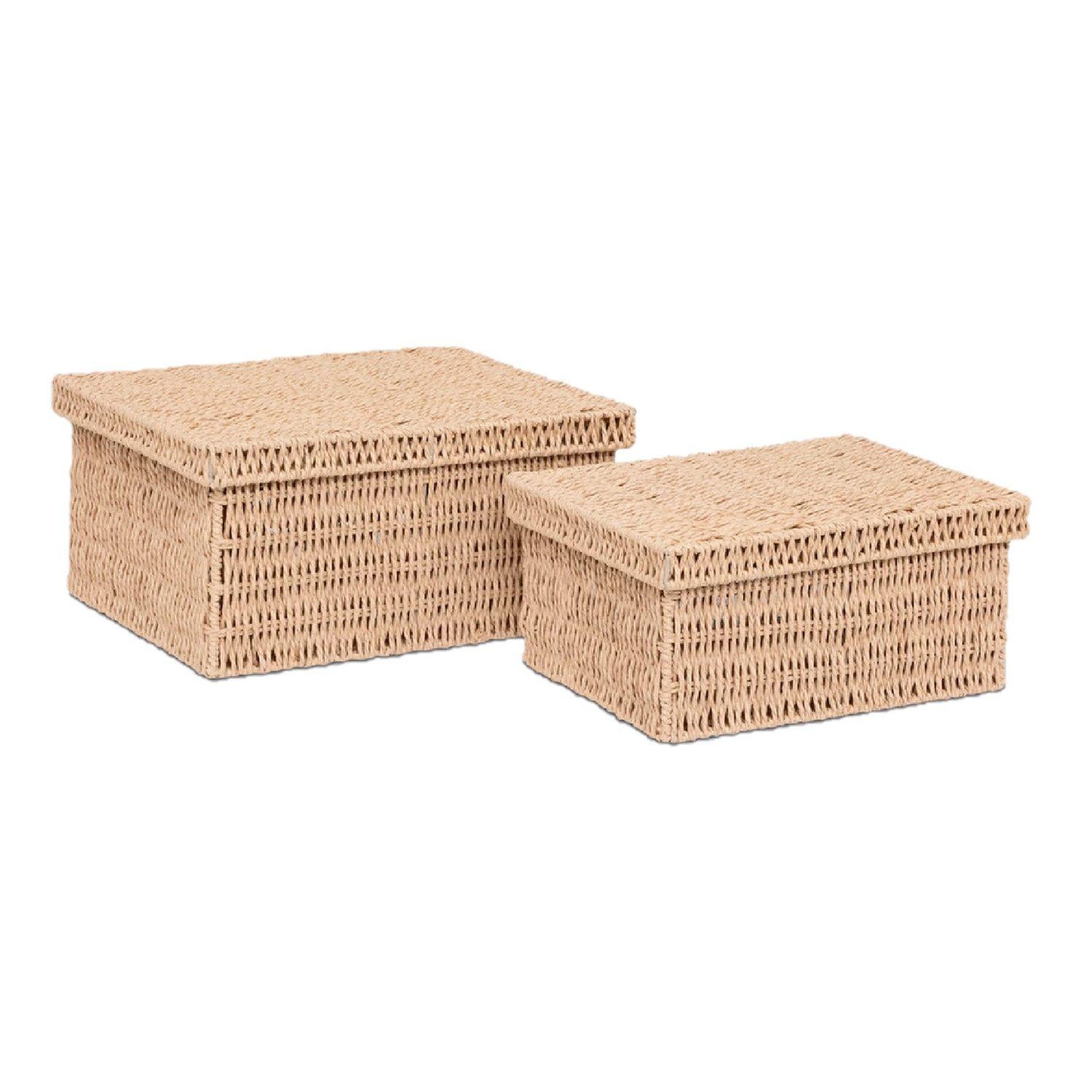 FIVE Ensemble de 2 boîtes à documents pour bureau kord - beige