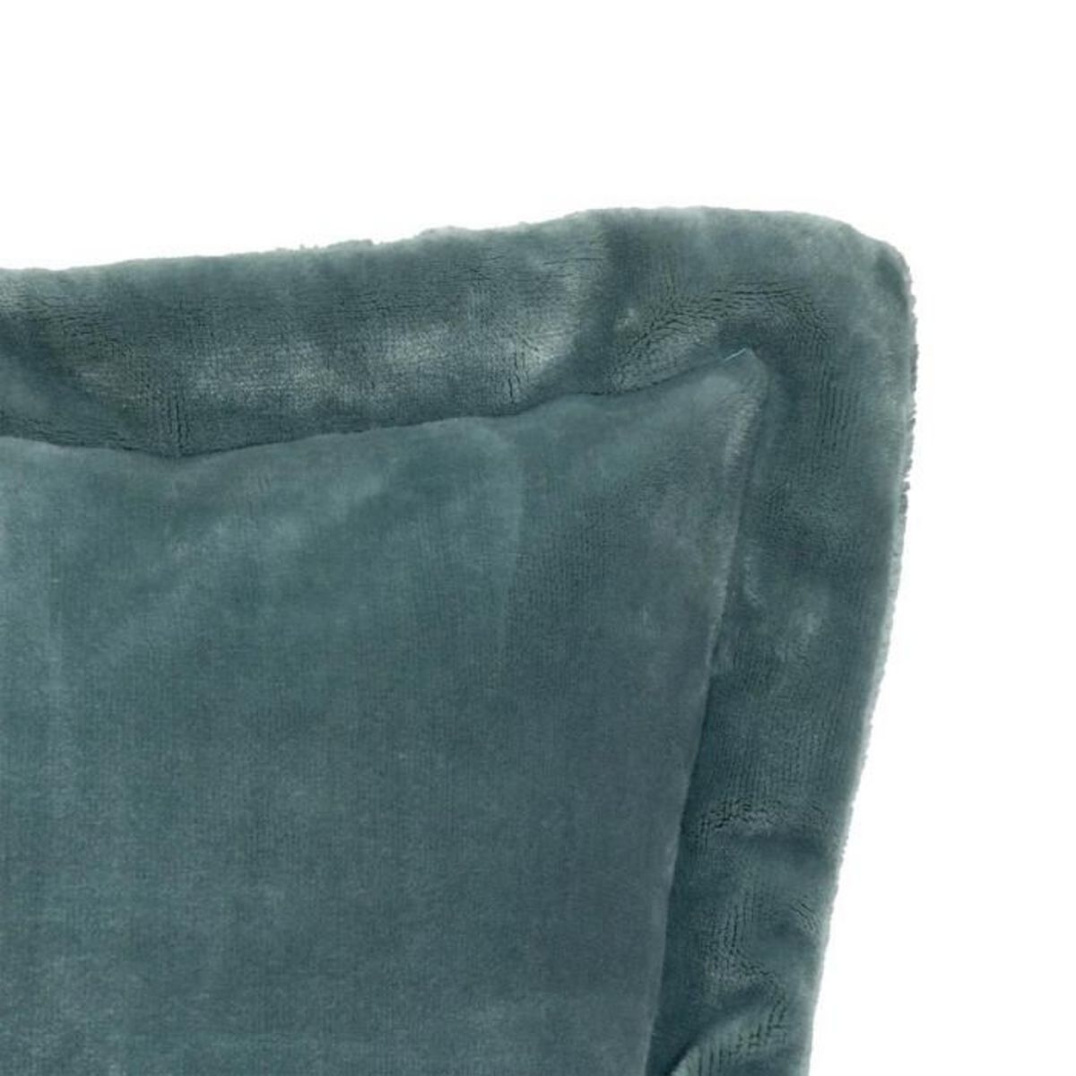 ATMOSPHERA Coussin Déco Flanelle  Cuddly  53x53cm Bleu Givré