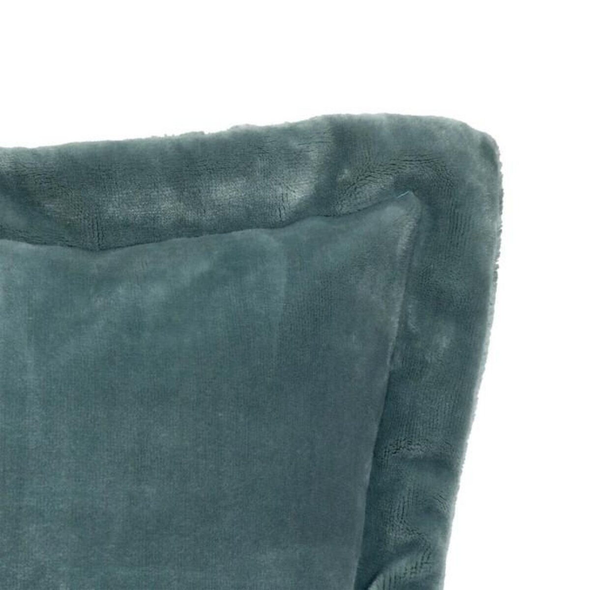 ATMOSPHERA Coussin Déco Flanelle  Cuddly  53x53cm Bleu Givré