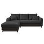 Voir la diapositive 6 : LISA DESIGN Albane - canapé d'angle gauche - 4 places - en velours côtelé
