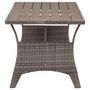 Voir la diapositive 4 : VIDAXL Table de jardin Gris 120x70x66 cm Resine tressee