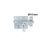 CENTRALE BRICO Verrou À Levier Verrou De Box Porte Cadenas + Gâche Afbat, Acier Zingué Gris