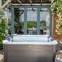 Voir la diapositive 2 : MSpa SPA rigide OSLO MSPA 6 personnes gris. 4 coussins. bâche incluse. hydromassages système