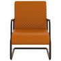 Voir la diapositive 2 : VIDAXL Chaise cantilever Marron Similicuir