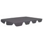 Voir la diapositive 2 : VIDAXL Toit rechange balançoire anthracite 150/130x105/70 cm