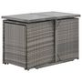 Voir la diapositive 2 : VIDAXL Ensemble a manger d'exterieur 7pcs coussins Resine tressee Gris