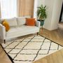 Voir la diapositive 2 : FUTURE HOME Tapis déco type berbère à poils longs 133x190cm